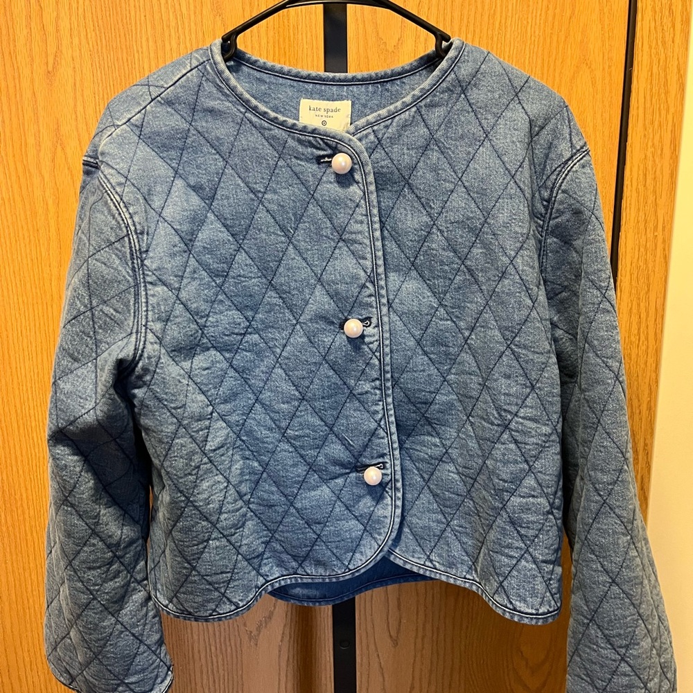 Nice!! Kate Spade New York X Target Quilted Denim Jacket Sz.M